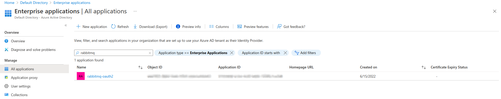 Azure AD Enterprise Applications